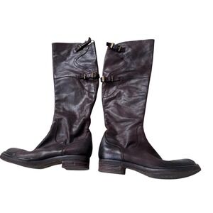 Alberto Fermani Womens Brown Leather 50th LTD ED Boots Size 38 1/2 Made in Italy
